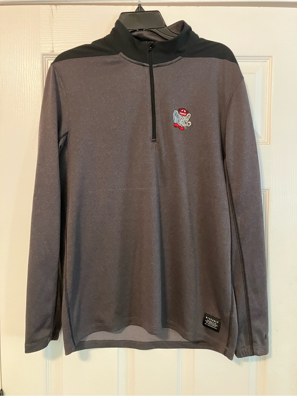Alabama Crimson Tide Nike Golf Dri-Fit 1/4 Zip Pullover Gray Mens Size Medium